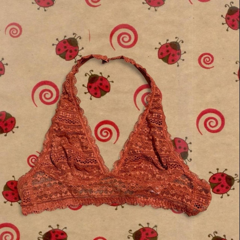 Orange victoria's secret bra